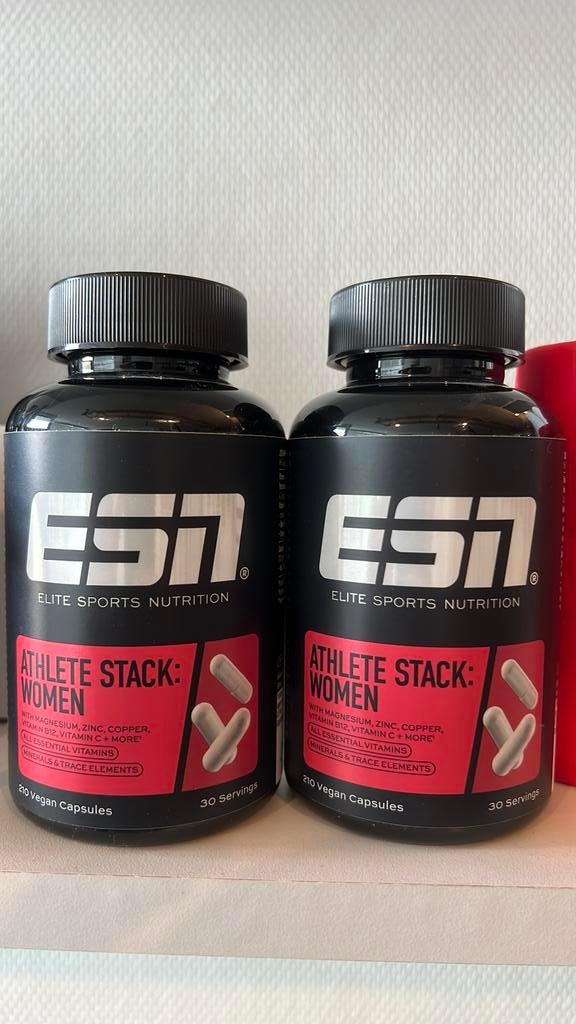 2x ESN Athlete Stack Women vitamines & mineralen (nieuw), Ophalen of Verzenden, Nieuw, Overige typen