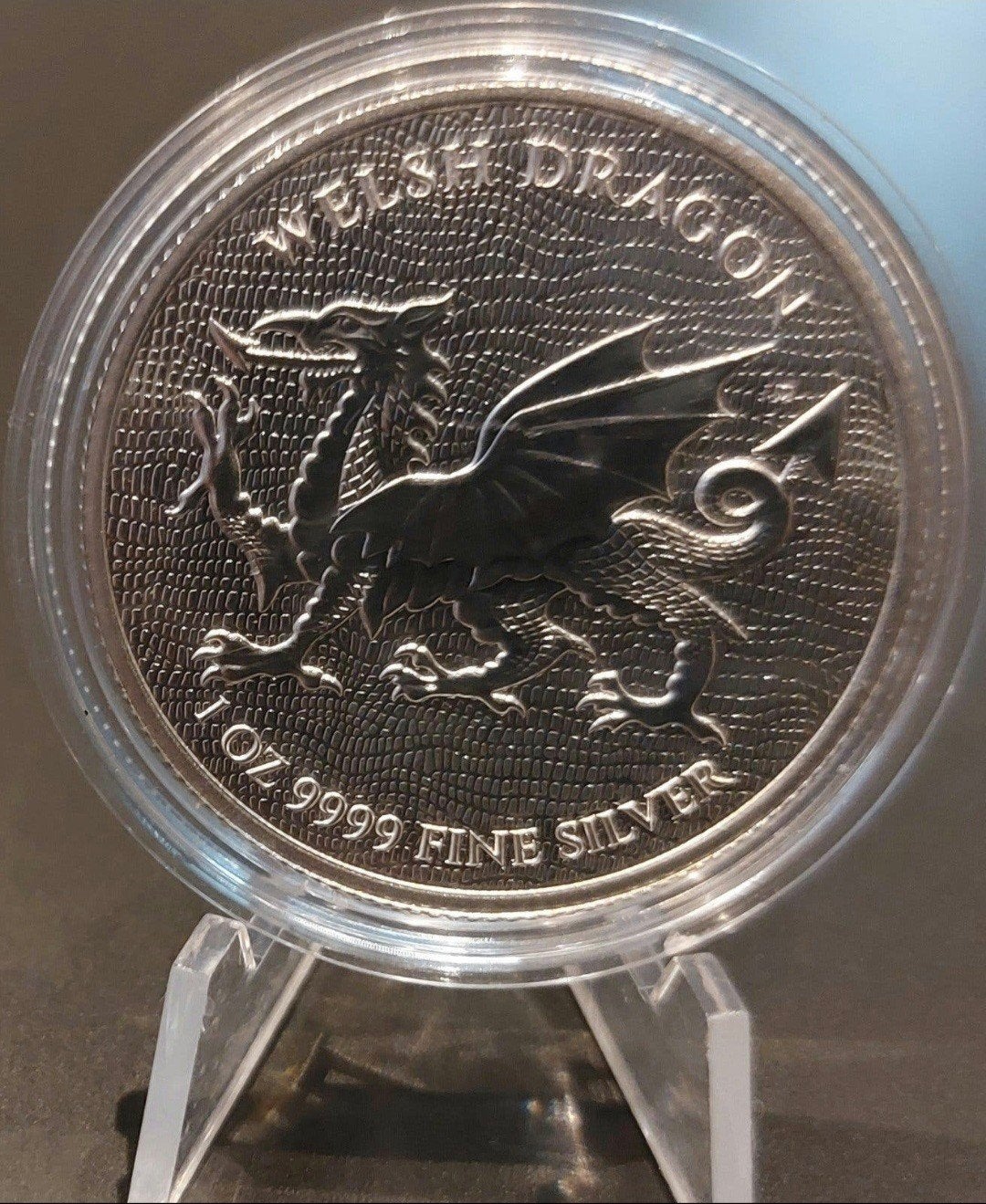 1 oz Zilveren Welsh Dragon Munt 2022 Niue Island, Verzenden, Losse munt, Zilver