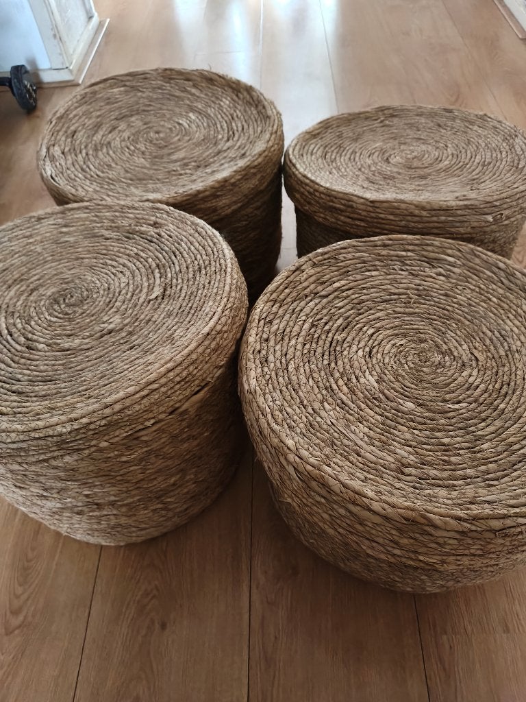 Rieten manden, Ophalen, Zo goed als nieuw, Rond, Riet