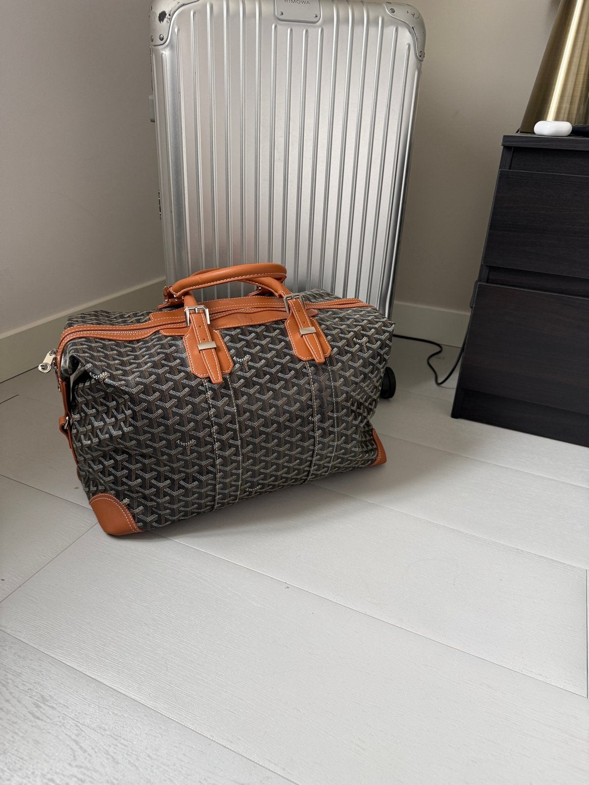 Goyard Duffle Bag - Stijlvolle Reistas, 20 tot 30 cm, Bruin, Nieuw, Ophalen of Verzenden