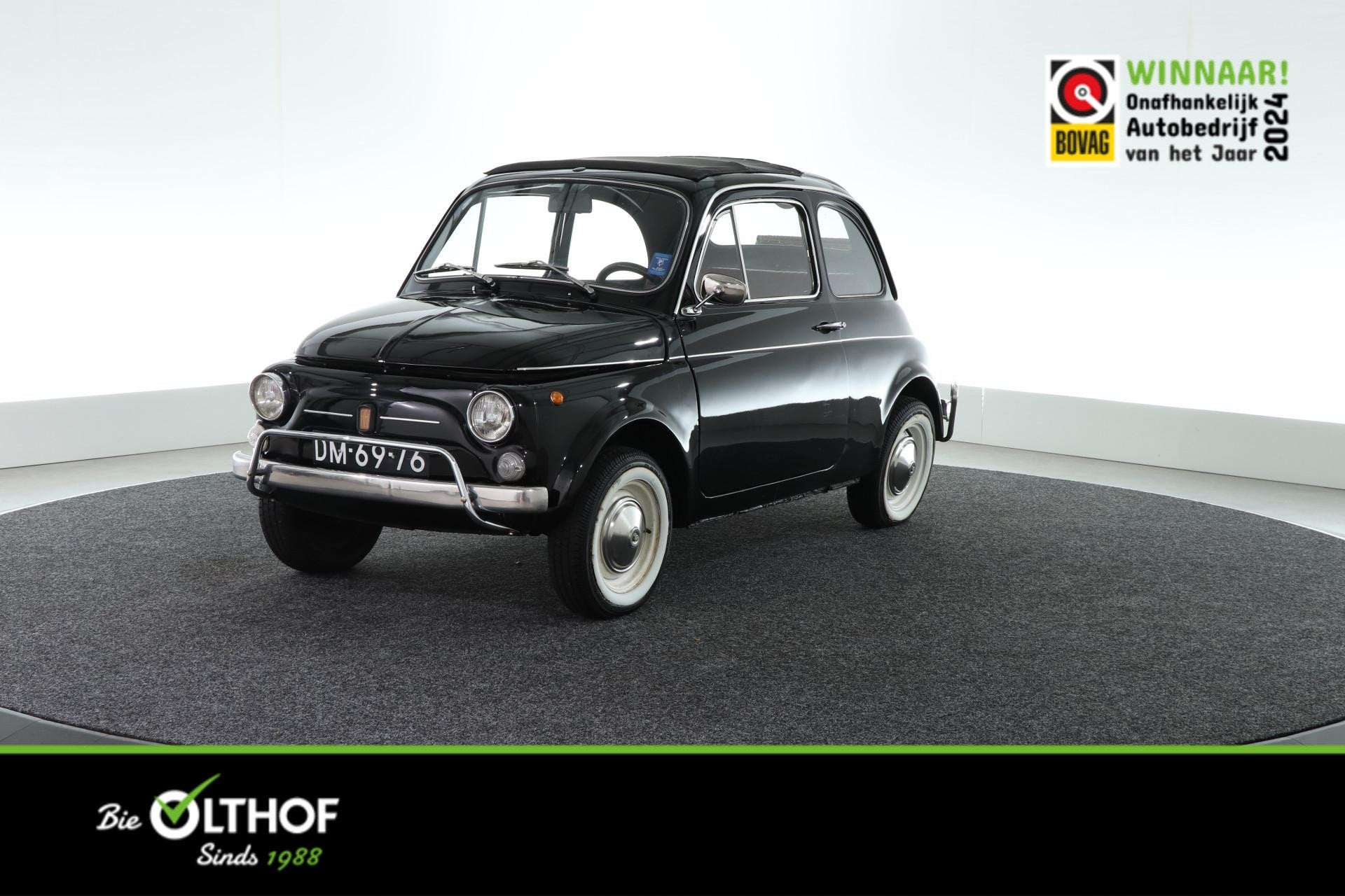 Fiat 500 Bambino | NIEUWE MOTOR |, Auto's, Oldtimers, Voorwielaandrijving, 594 cc, Zwart, Bedrijf