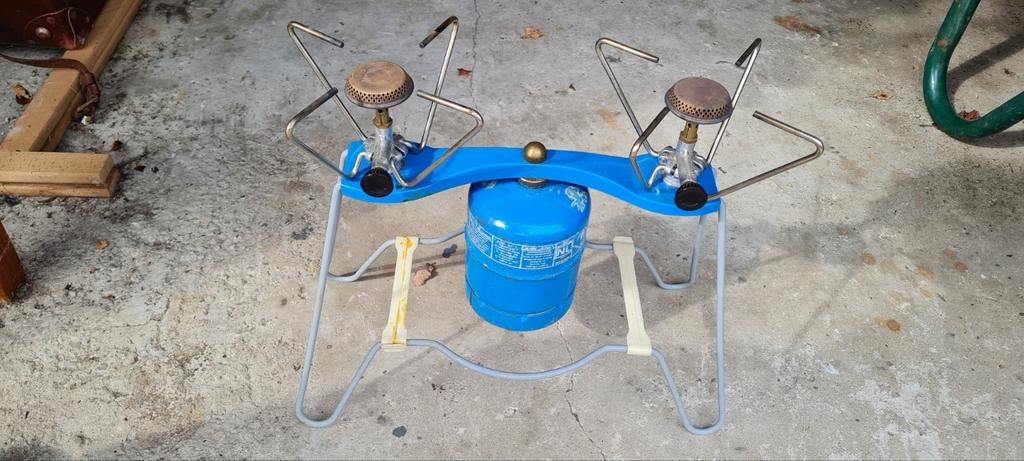 Vintage campingaz dubbele brander., Caravans en Kamperen, Kampeeraccessoires, Ophalen of Verzenden, Gebruikt