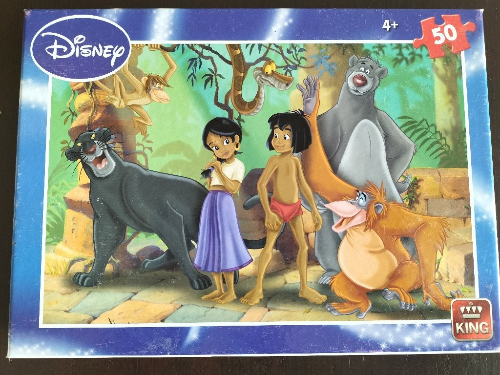Disney Jungle book puzzel / 50 stukjes, 4+, Ophalen of Verzenden, 10 tot 50 stukjes, Zo goed als nieuw, 4 tot 6 jaar