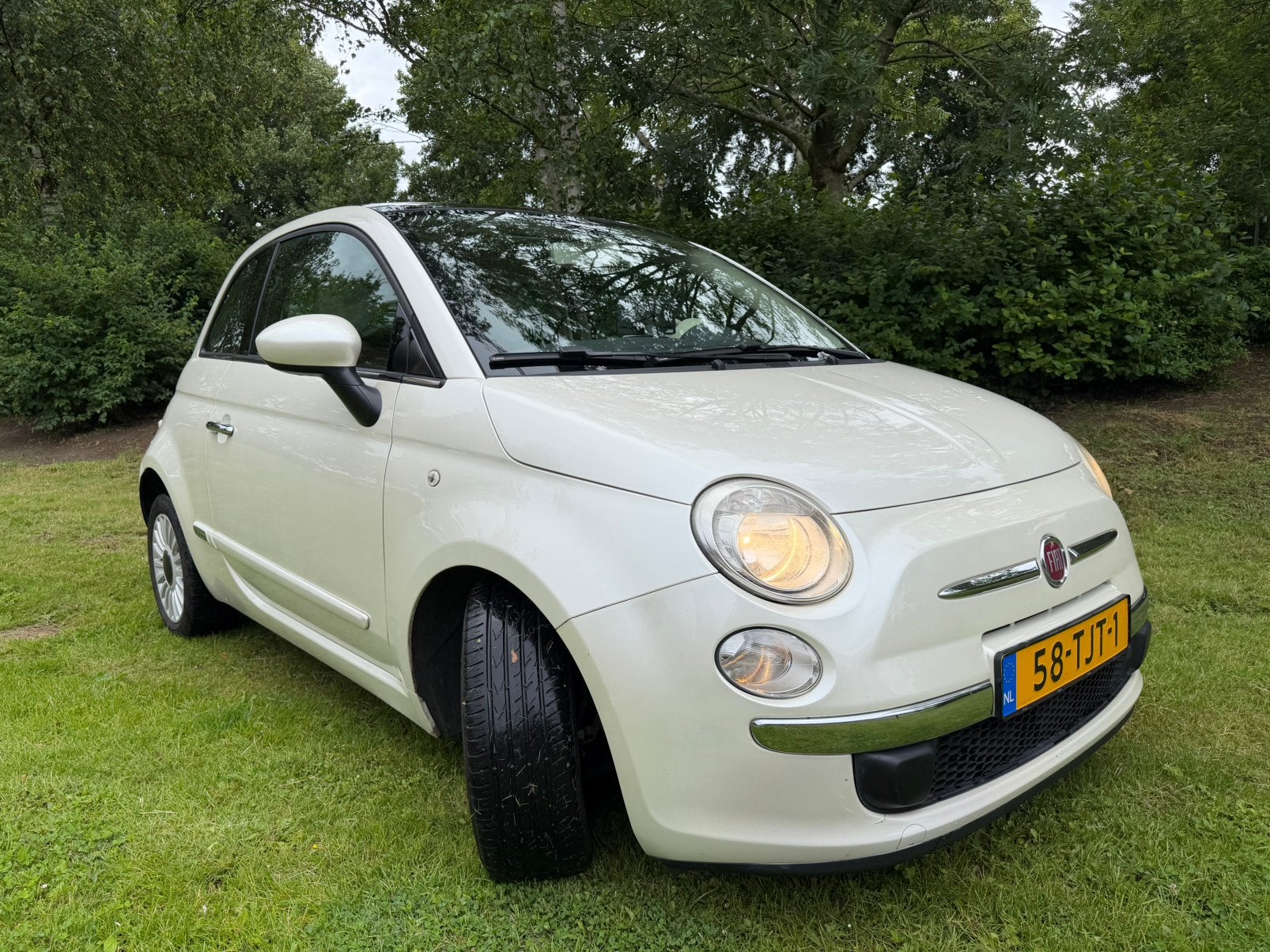 Fiat 500 TwinAir Lounge | Leder | Panoramadak | CarPlay |NAP, Auto's, Fiat, Voorwielaandrijving, 31 €/maand, Origineel Nederlands