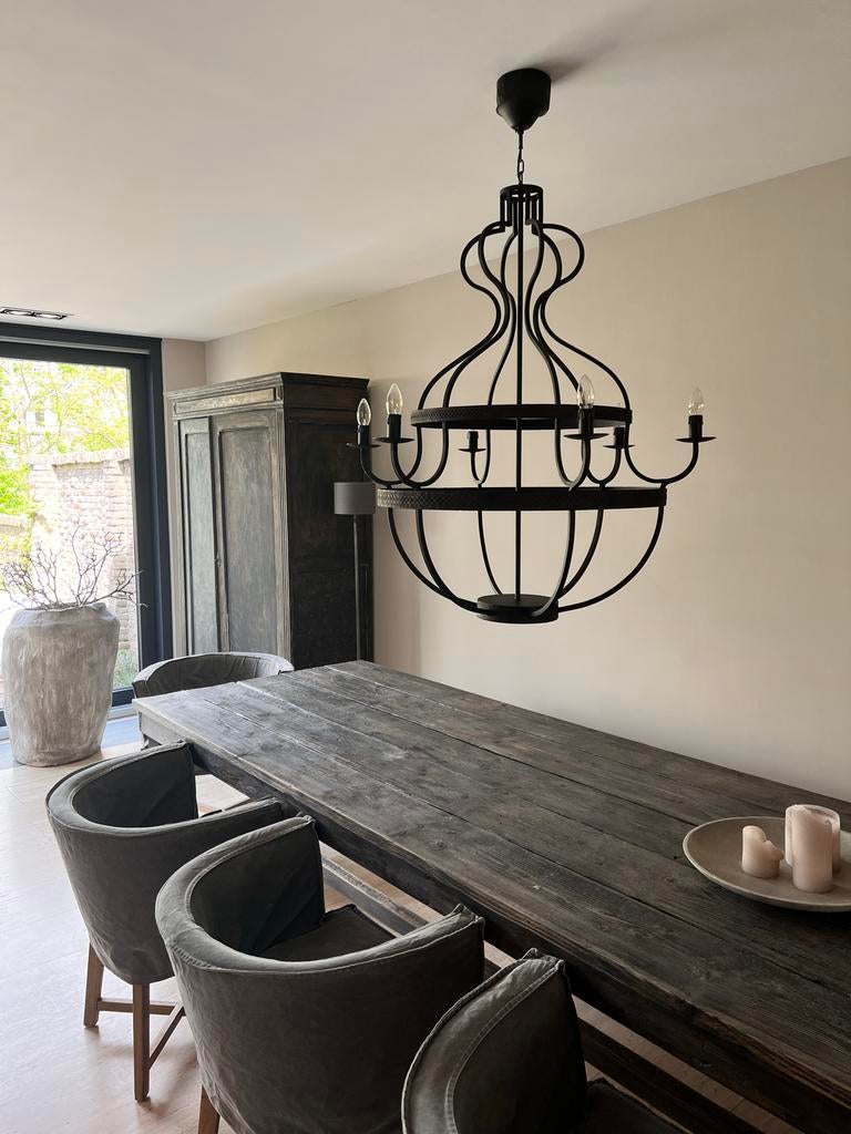 Bodhi L Kroonluchter - Opvallend en Verfijnd Design Hoffz, Huis en Inrichting, Ophalen, Zo goed als nieuw, Metaal