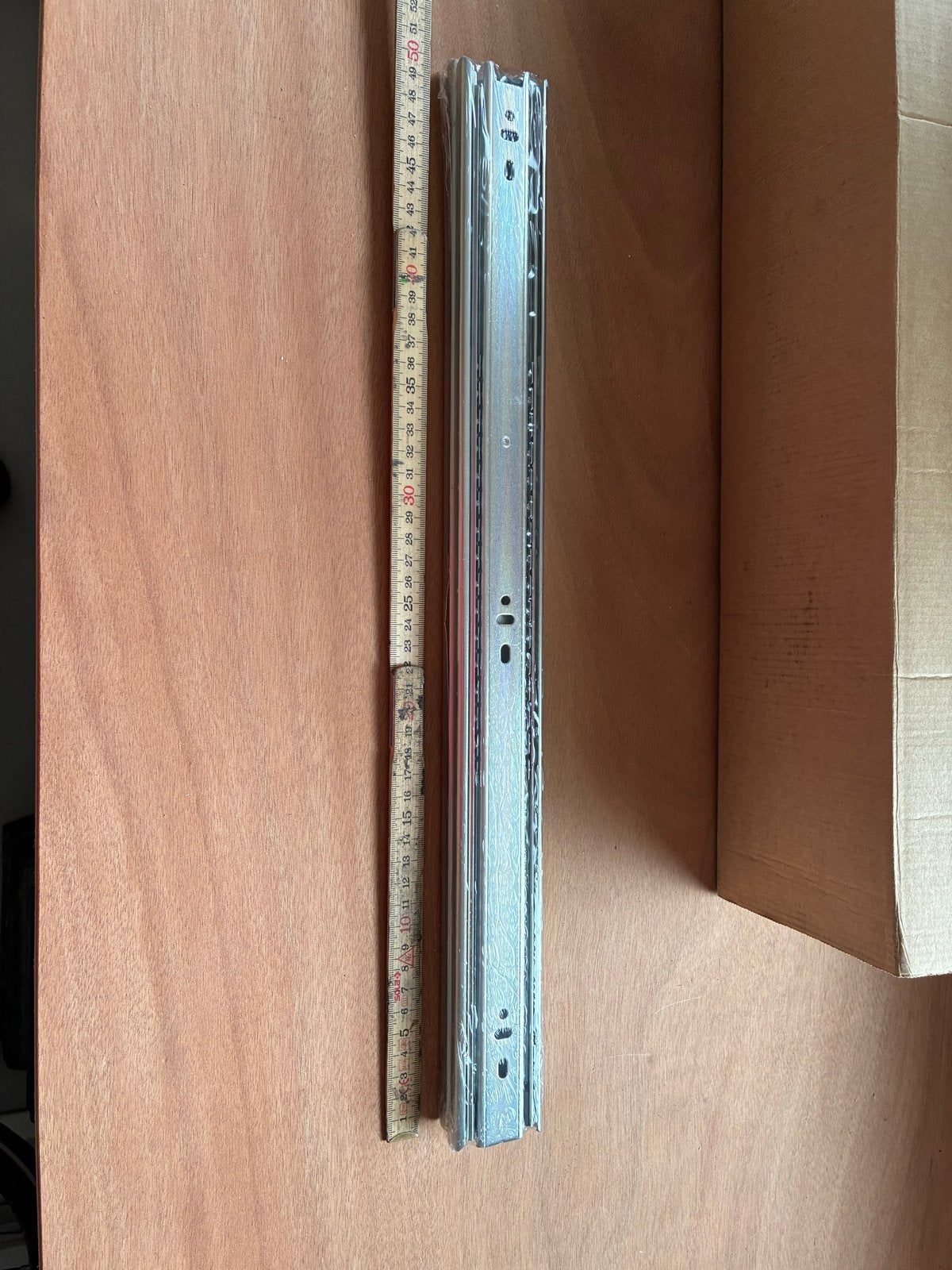 2 st lade geleiders 50cm.  Nieuw, Doe-het-zelf en Verbouw, IJzerwaren en Bevestigingsmiddelen, Ophalen of Verzenden