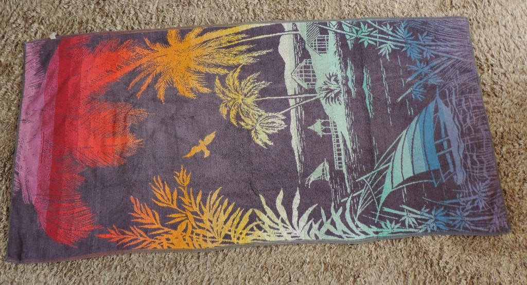 Strandlaken 80x160, Huis en Inrichting, Badkamer | Badtextiel en Accessoires, Ophalen of Verzenden, Gebruikt, Overige kleuren