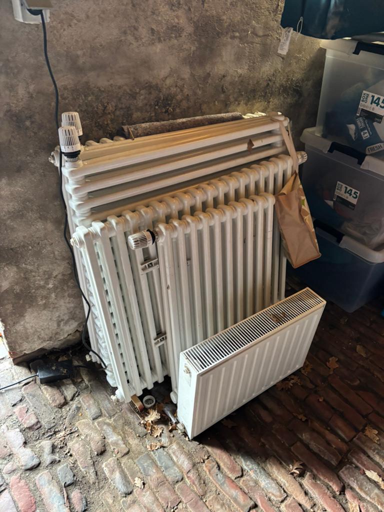 6 Witte Design Radiatoren in Diverse Maten, Doe-het-zelf en Verbouw, Verwarming en Radiatoren, Gebruikt, Radiator, Ophalen of Verzenden