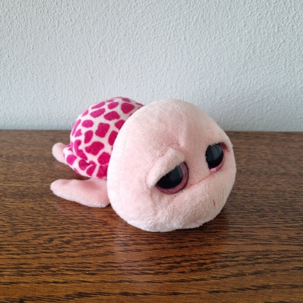 Ty beanie knuffel schildpad roze shellby pink turtle, Ophalen of Verzenden, Overige typen