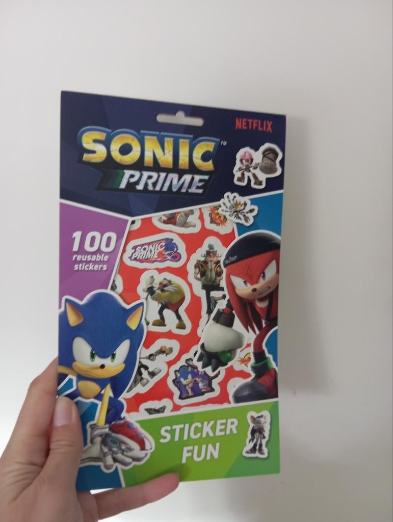 Sonic Prime Stickerboek - 100 Stickers, Ophalen of Verzenden, Nieuw, Strip of Tekenfilm