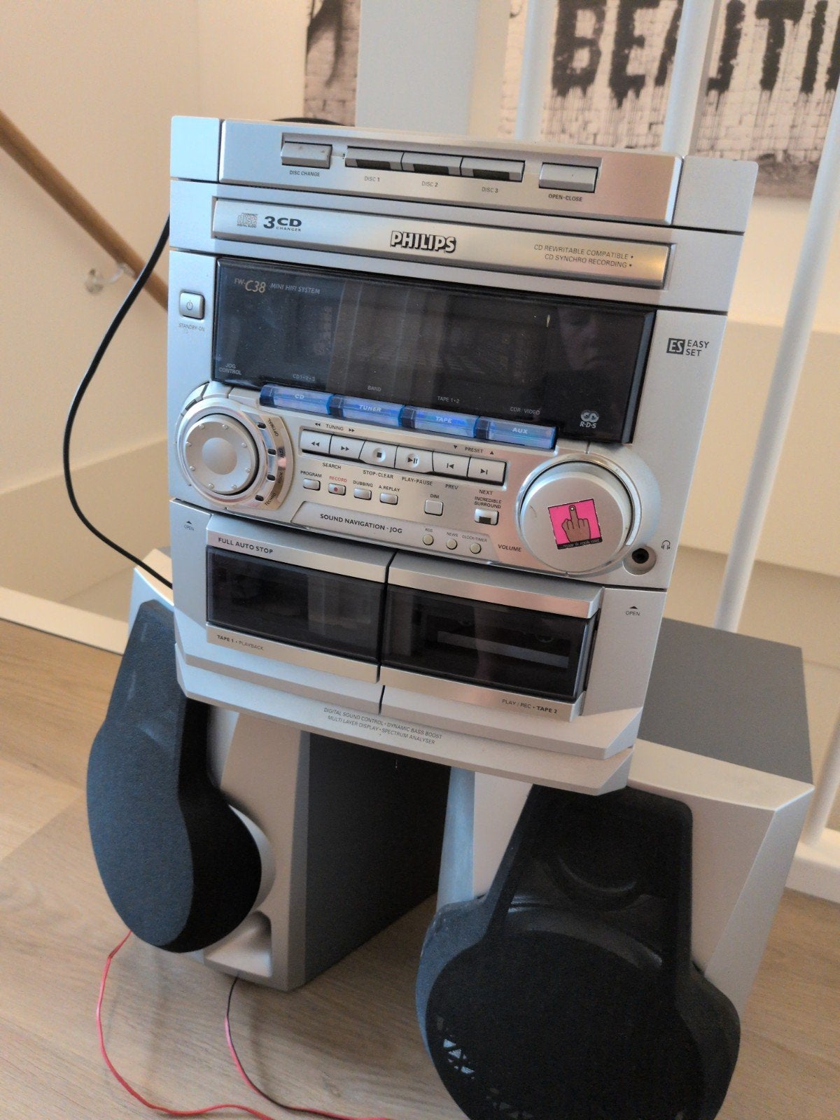Philips FWC38 Mini Hifi Systeem met CD, Cassette en Radio, Ophalen, Philips, Gebruikt, Losse componenten