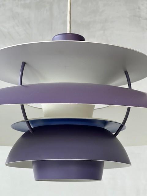 PH5 hanglamp Poul Henningsen Louis Poulsen vintage paars, Ophalen, Gebruikt, ., Vintage