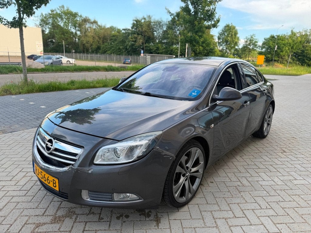 Opel Insignia 2.0 CDTI Executive (bj 2009) 161PK|AUTOMAAT|LE, Auto's, Opel, 15 km/l, Zwart, 4 cilinders, Leder