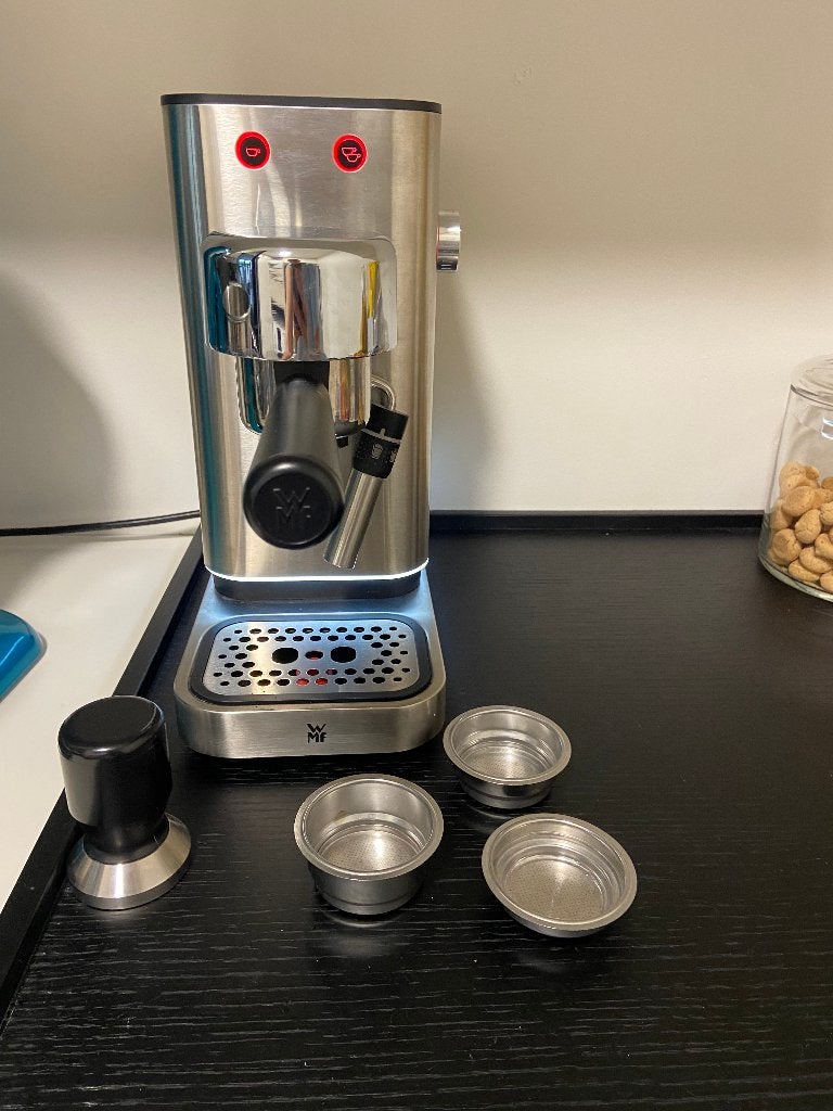 WMF Lumero Espressomachine RVS, Ophalen, Espresso apparaat, Koffiebonen, Zo goed als nieuw