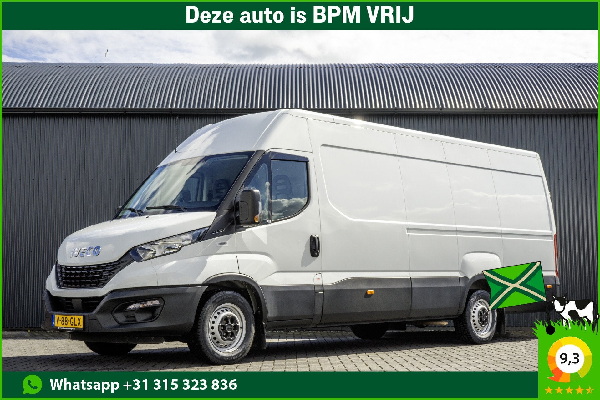 Iveco Daily *35S16V 2.3 L4H2 | Euro 6 | 157 PK | Airco | Cam, Auto's, Gebruikt, Iveco, Wit, Geïmporteerd
