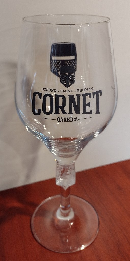 Cornet Bier Glas 33cl/one pint M17 Grijs (F), Ophalen of Verzenden, Gebruikt, Glas of Glazen, Overige merken