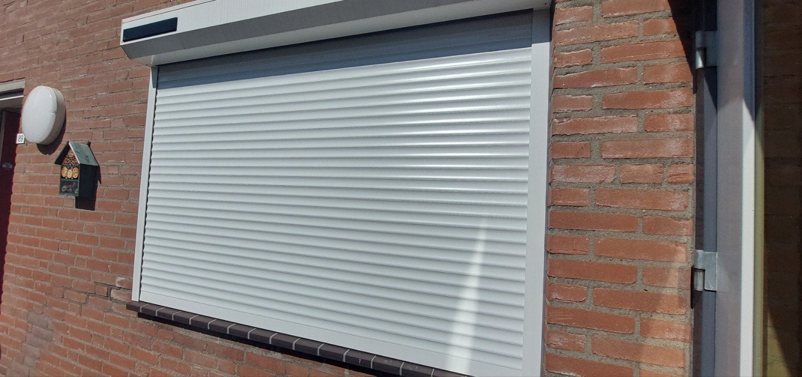Wit rolluik met lint, 190x140 cm, zeer goede staat, Ophalen