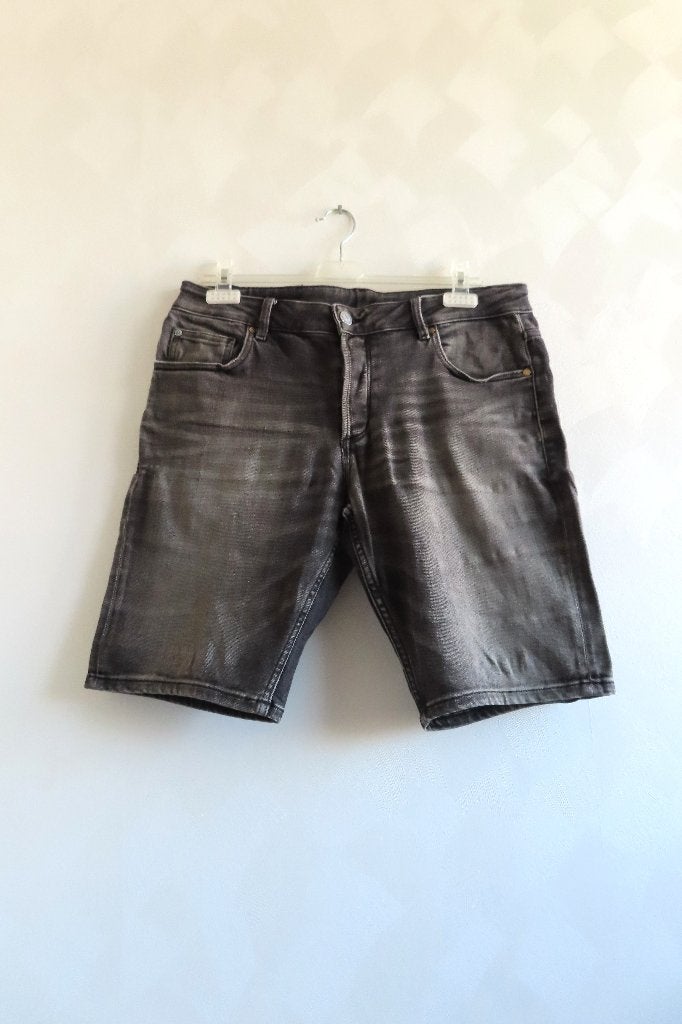 Denim Short Zwart/Grijs Blue Ridge mt W32 (4899), Zwart, W32 (confectie 46) of kleiner, Ophalen of Verzenden, Blue Ridge