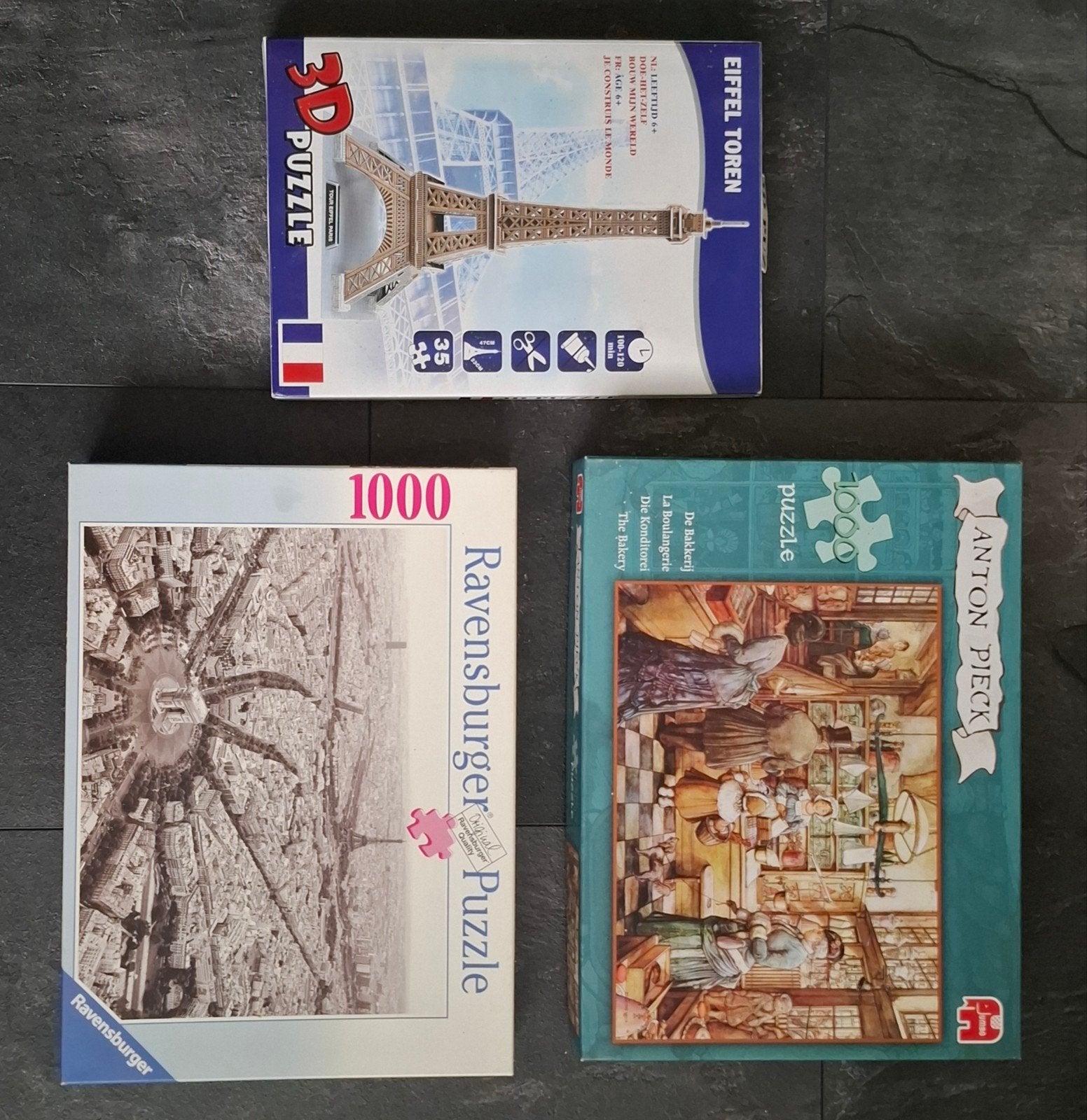 Diverse puzzels € 5,00 p.st., Ophalen of Verzenden, 500 t/m 1500 stukjes, Gebruikt, Legpuzzel