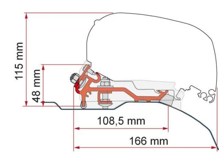 Fiamma Kit F80 Low Profile - Ducato / Jumper / Boxer, Ophalen of Verzenden, Gebruikt