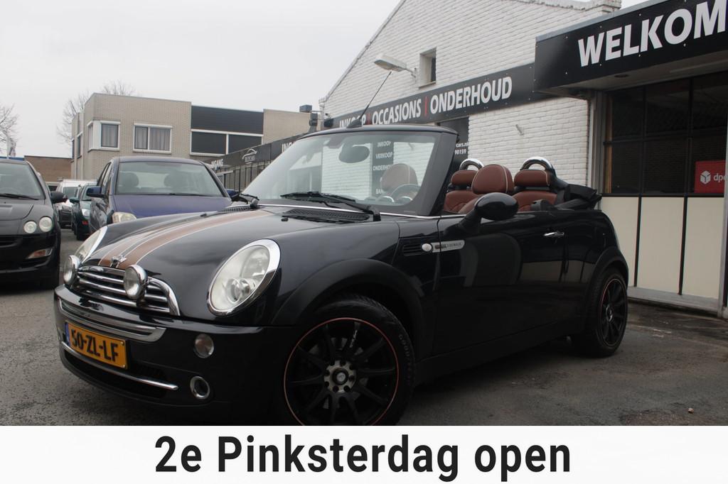 Mini Mini Cabrio 1.6 Cooper Sidewalk | Cabrio | Airco | Crui, Auto's, Mini, Voorwielaandrijving, Gebruikt, Zwart, 4 cilinders
