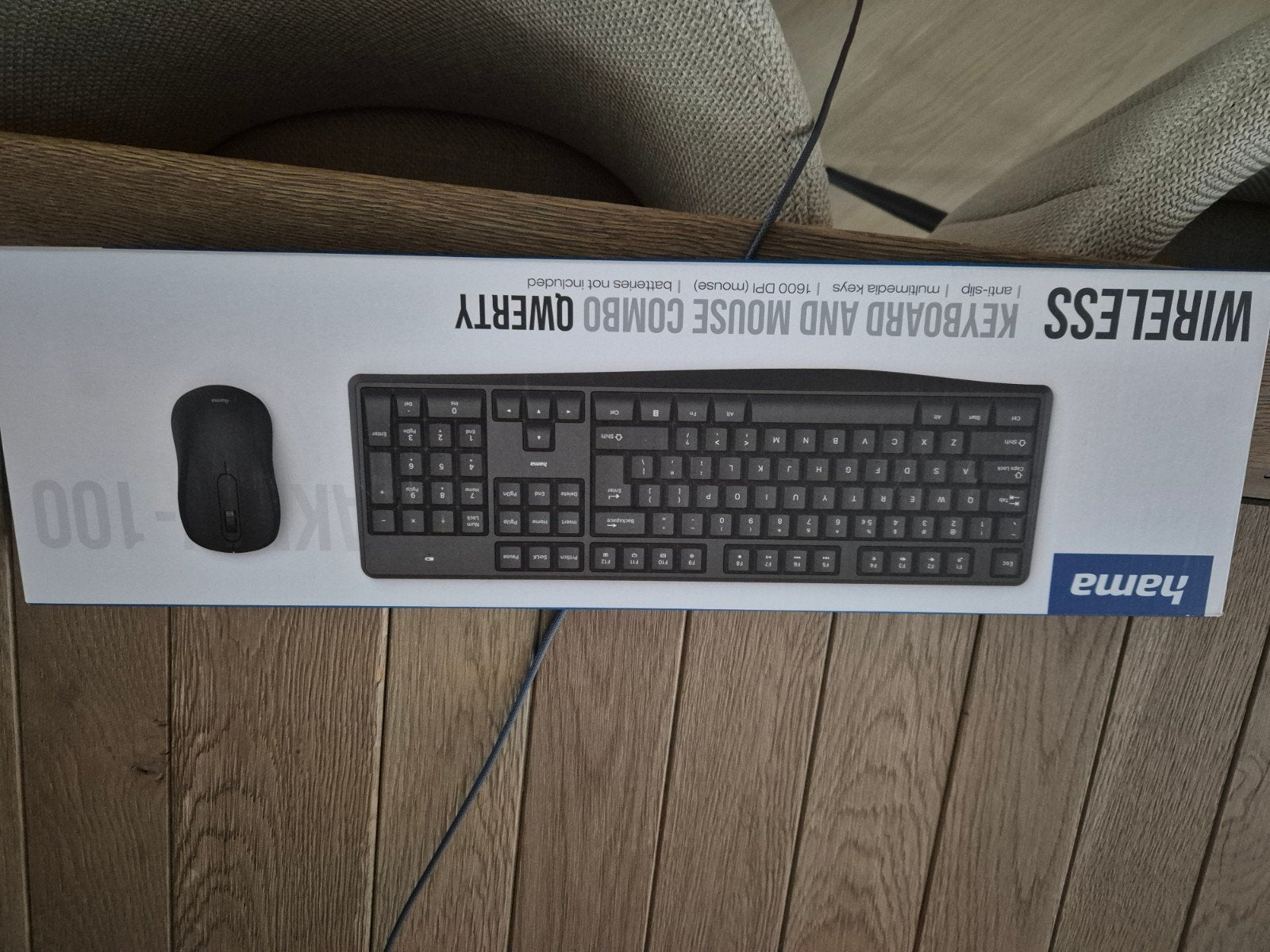Hama draadloos toetsenbord en muis combo QWERTY nieuw, Toetsenbord en muis-set, Nieuw, Ophalen of Verzenden, Draadloos