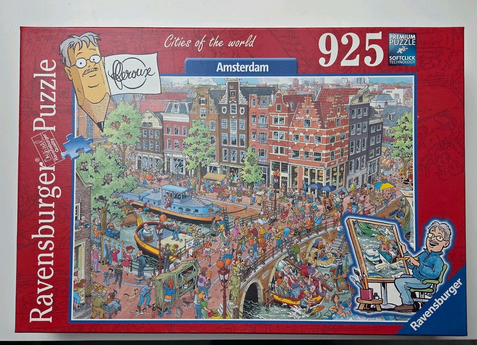 Ravensburger Cities of the World: Amsterdam 925 stukjes, Een of twee spelers, Ophalen of Verzenden, Zo goed als nieuw, Ravensburger