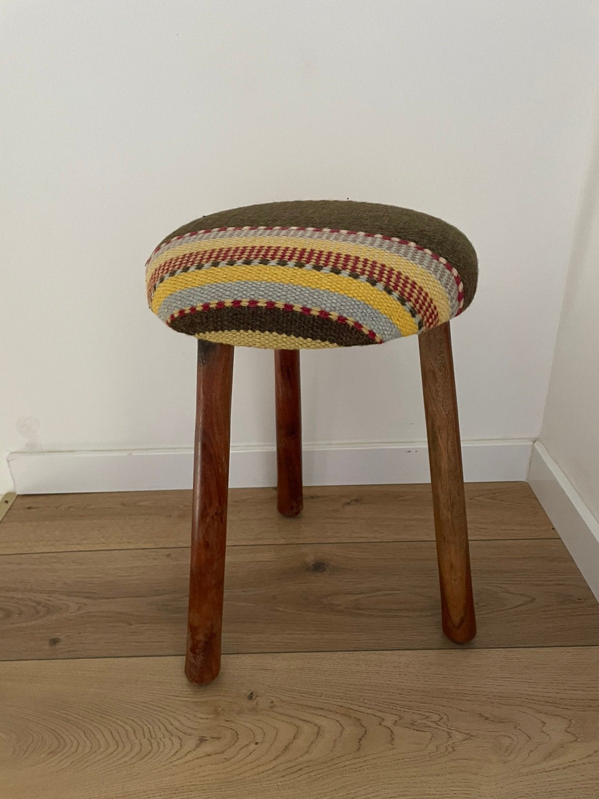 Kruk, krukje, woonkamer, Inrichting, Vintage, Ophalen, Hout