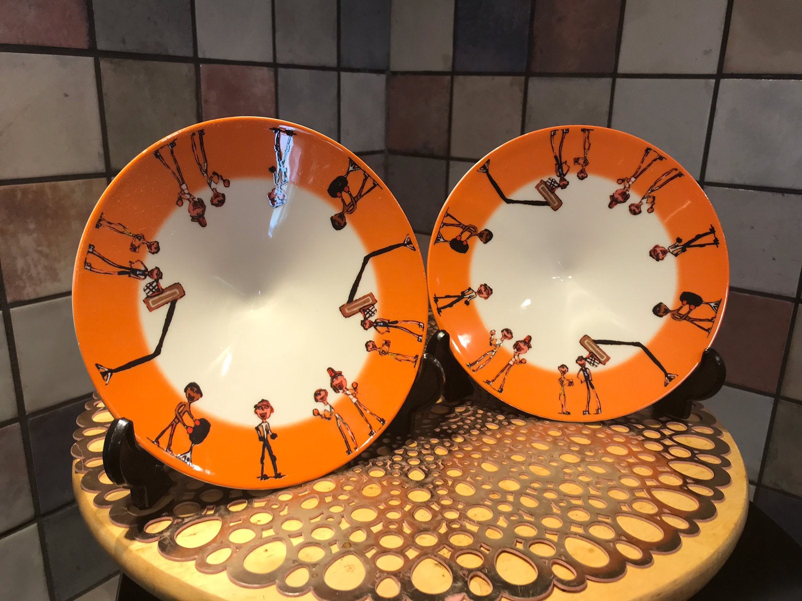 Schoonhoven keramiek,Martyn Tamaral,2 schaaltjes/borden, Ophalen of Verzenden