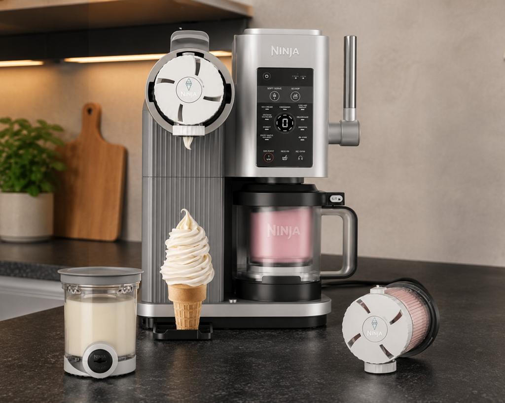 Ninja Creami Deluxe / Spin - Nieuwste model ijsmachine, Witgoed en Apparatuur, Ophalen, Zo goed als nieuw