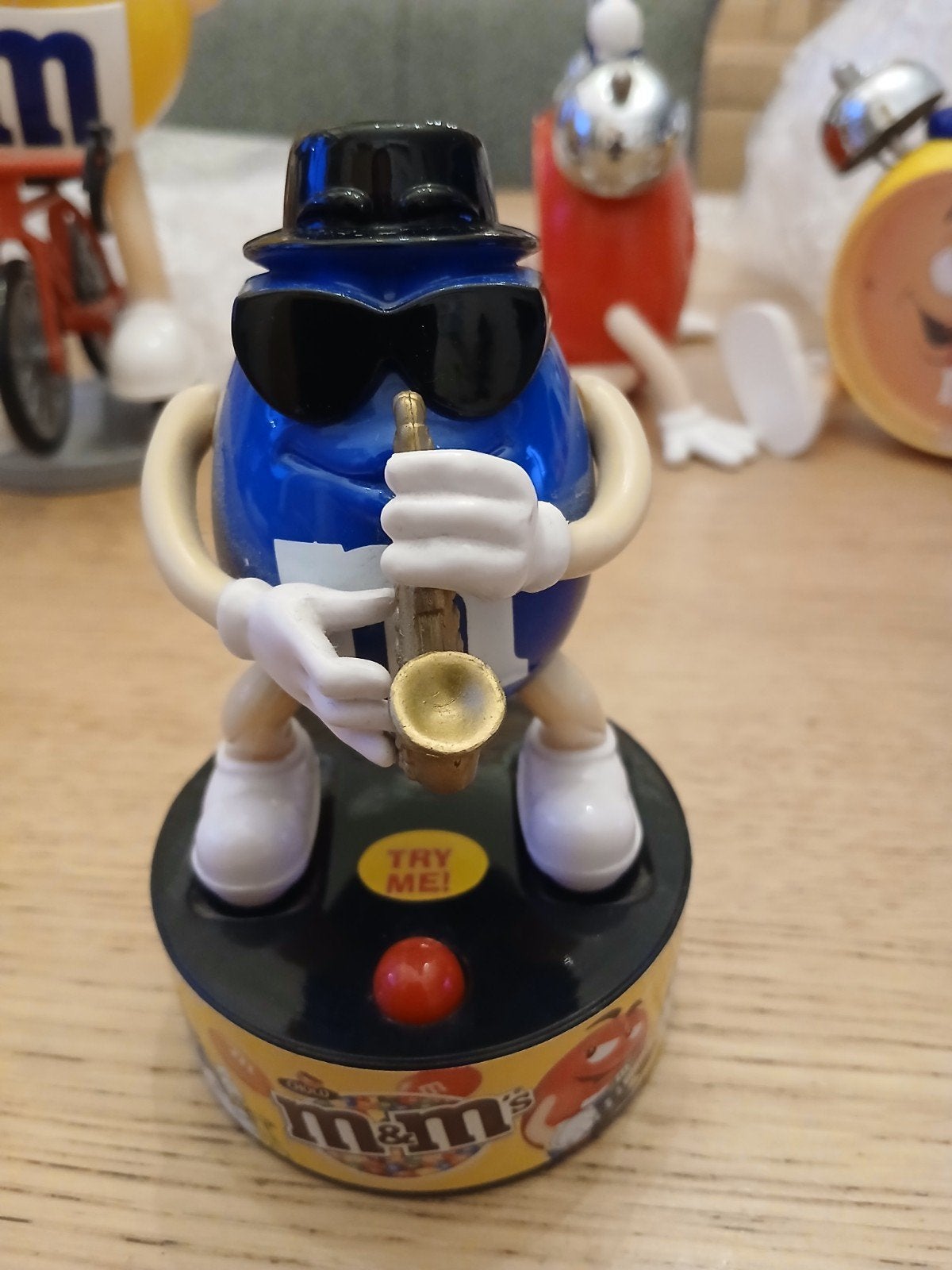 M&M's Blauwe Saxofoon Speler Figuur, Ophalen of Verzenden