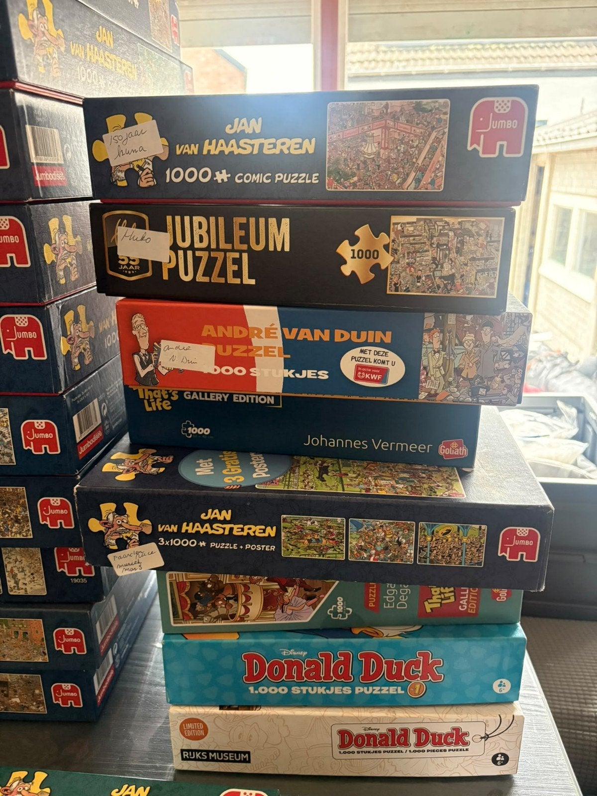 Foto 7 van Grote collectie Jan van Haasteren puzzels (1000 stukjes)