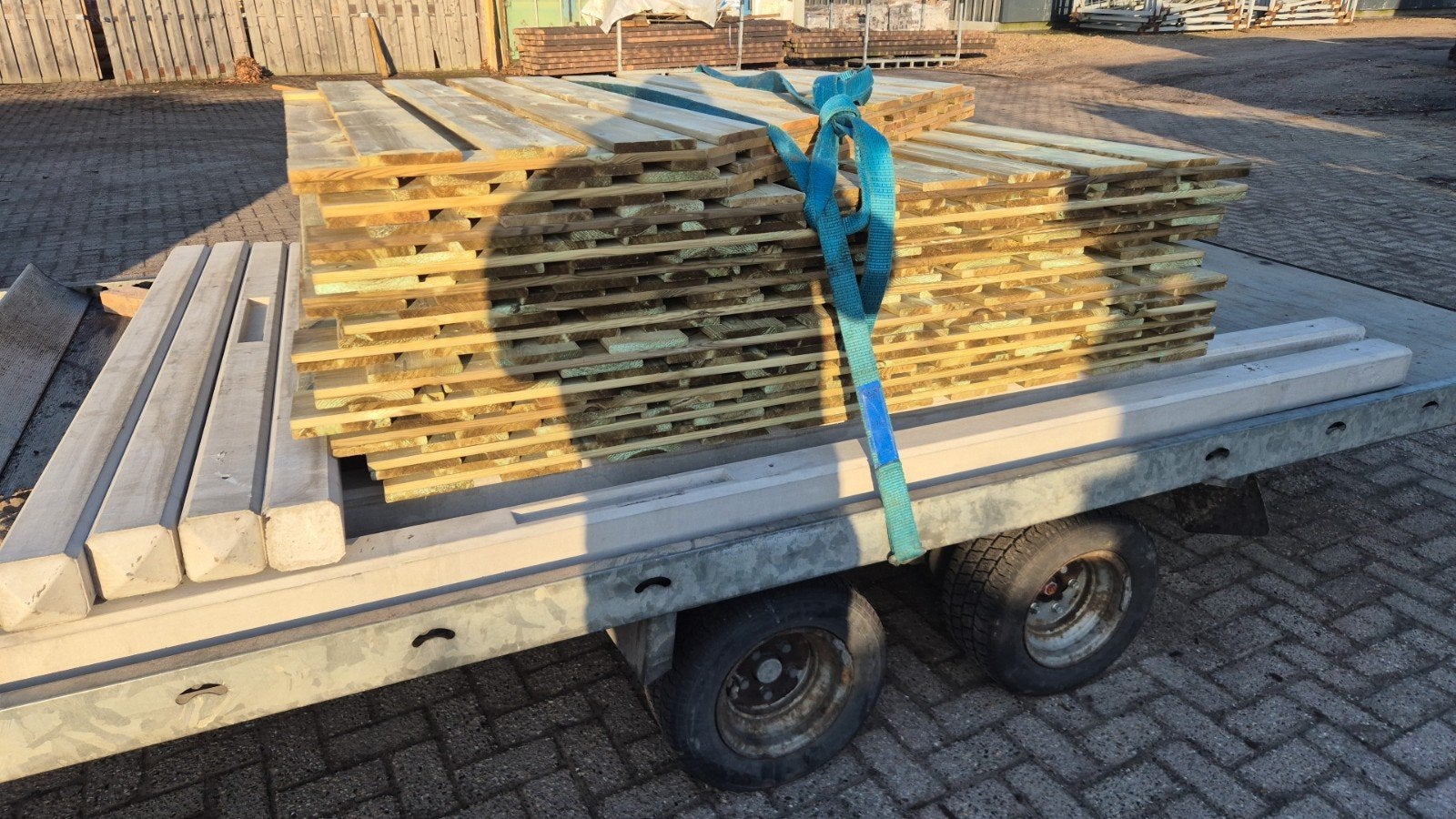 nieuw 50 grenen geimpregneerde schermen, 1 tot 2 meter, Minder dan 3 meter, Nieuw, Ophalen of Verzenden