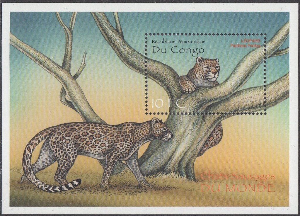Luipaard Congo Dem. Republiek (Zaïre) 2000, Michel blok 88, Verzenden, Postfris, Dier of Natuur