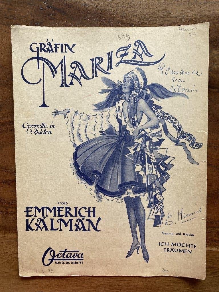 Gräfin Mariza von Emmerich Kalman, Zang, Gebruikt, Klassiek, Ophalen of Verzenden