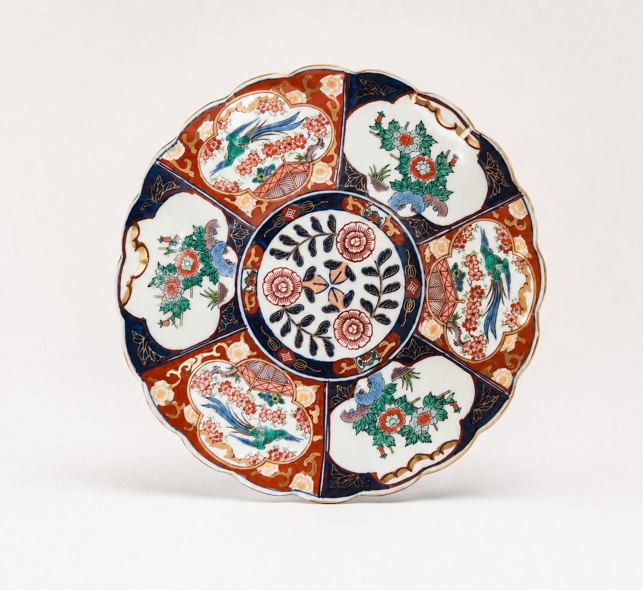 Vintage Japanse Gold Imari schaal – handbeschilderd – goud, Antiek en Kunst, Ophalen of Verzenden