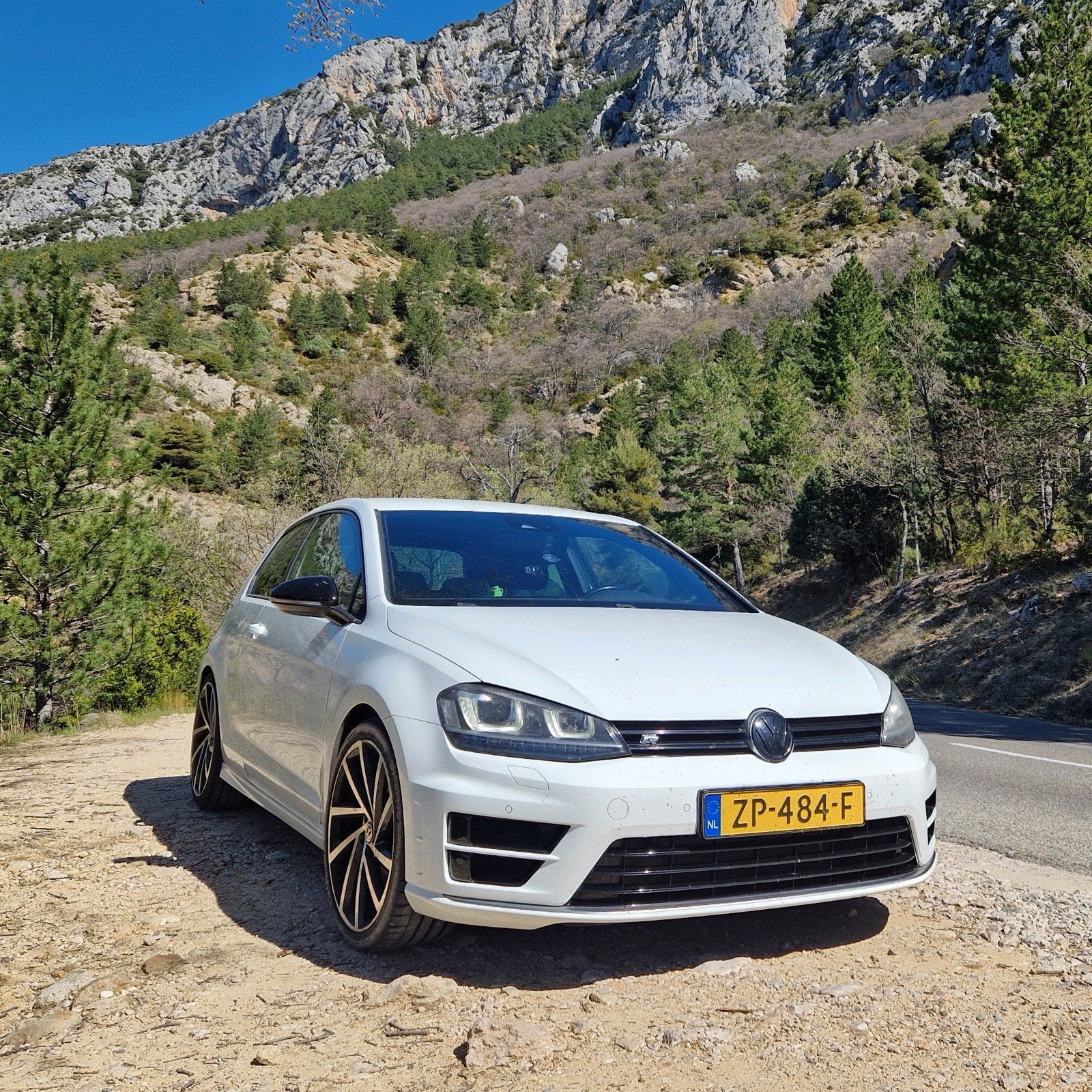 Volkswagen Golf 2.0 TSI R 221KW 3D 4MOTION DSG 2014 Wit, Auto's, Volkswagen, Automaat, Stof, 4 cilinders, 1984 cc