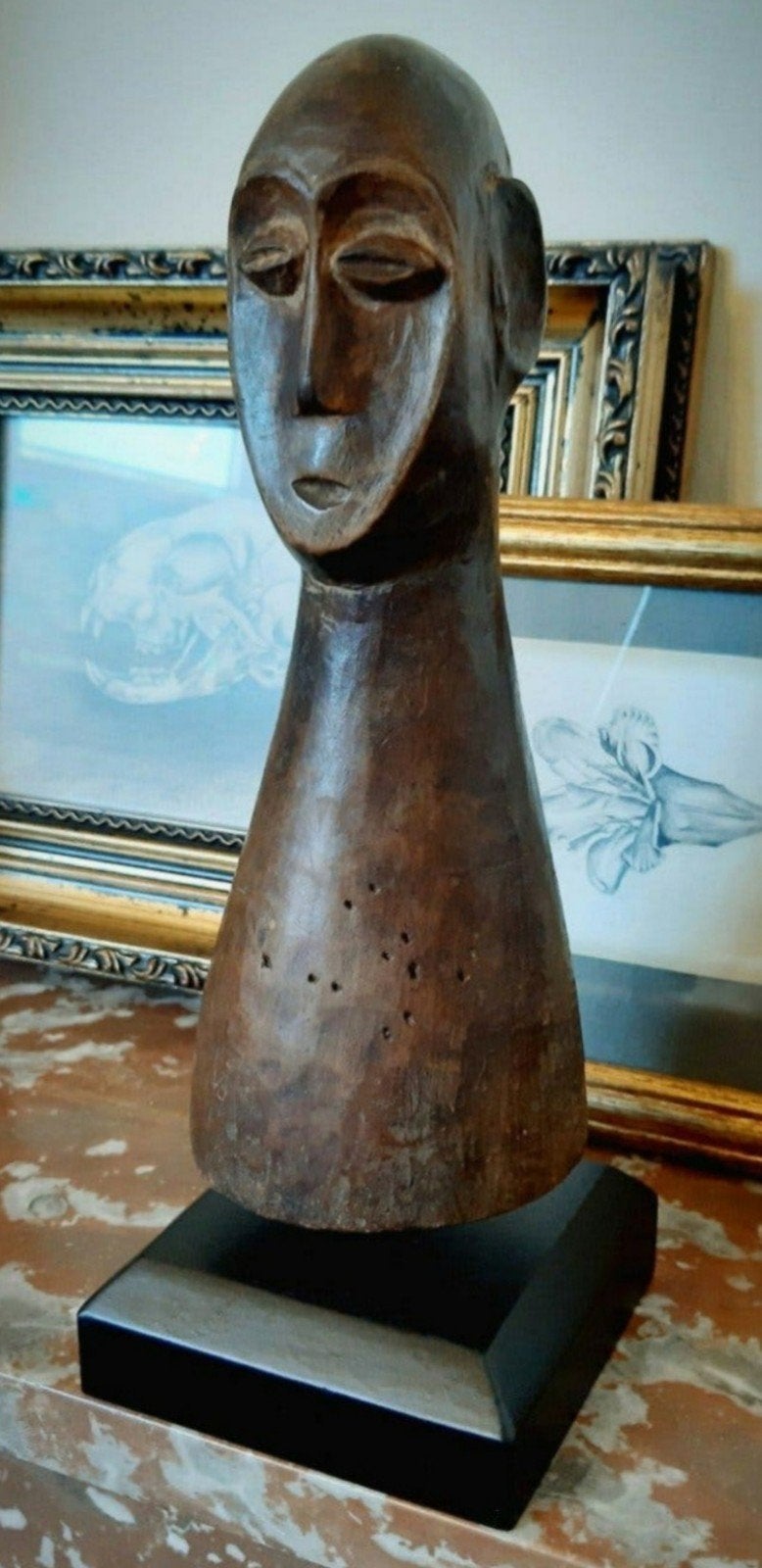 Prachtig antiek Lega-stam beeldje hout
incl standaard 25 cm, Ophalen of Verzenden