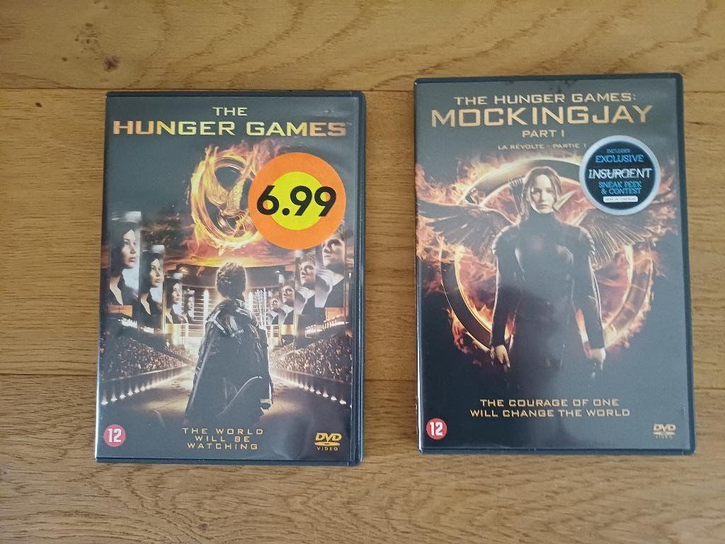 2 dvd’s van The Hunger games deel 1 en deel 2, Vanaf 12 jaar, Verzenden, Zo goed als nieuw, Actiethriller