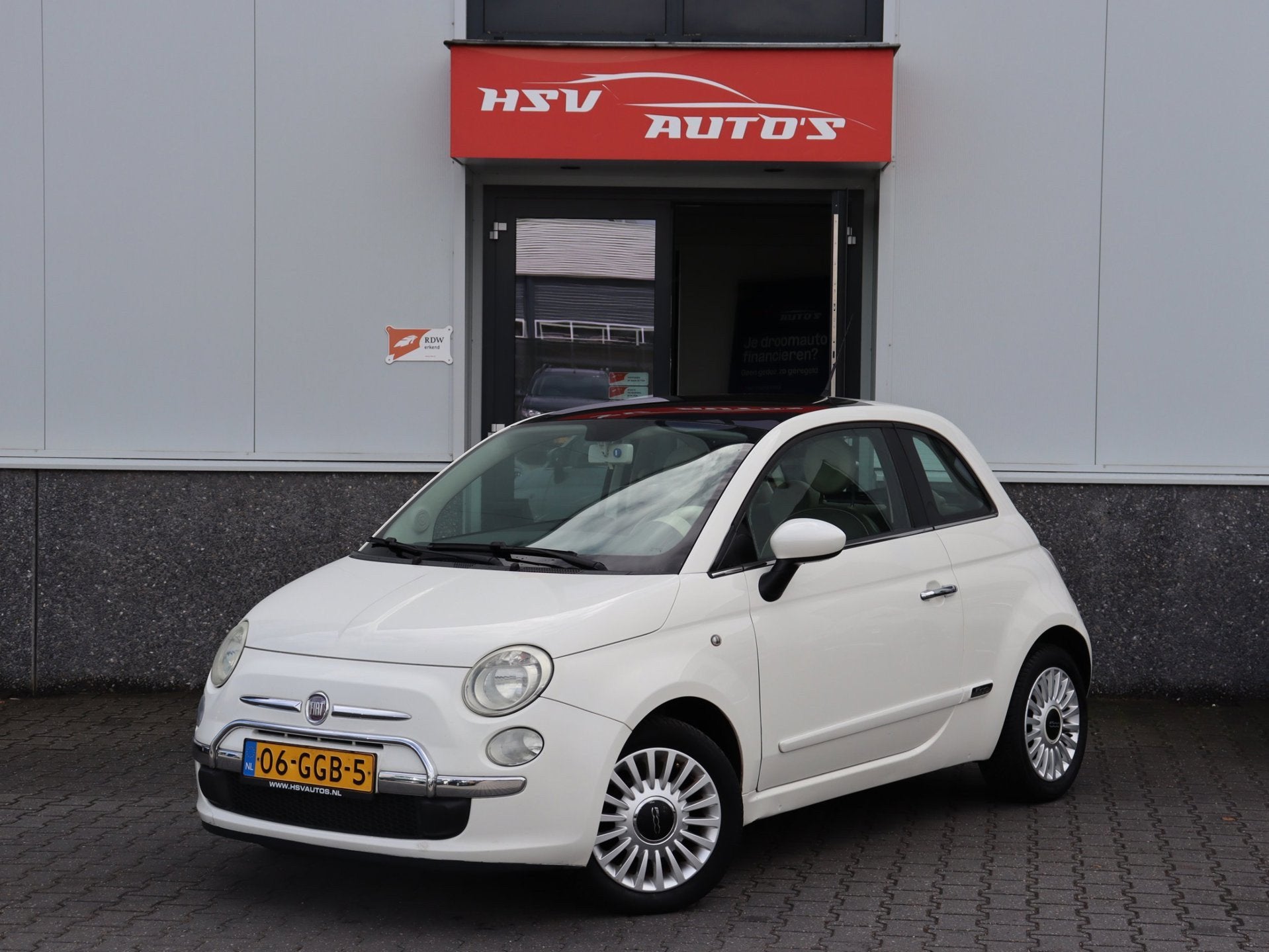 Fiat 500 1.2 Lounge airco LM automaat org NL, Voorwielaandrijving, Gebruikt, 1242 cc, 4 cilinders