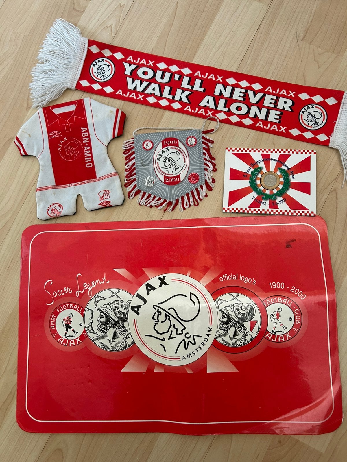 Collectors items Ajax, Verzamelen, Ophalen of Verzenden, Gebruikt, Ajax, Vaantje of Sjaal