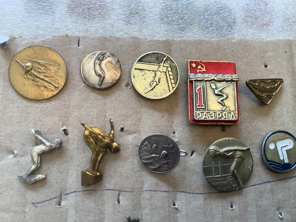 10 speldjes zwemsport, Ophalen of Verzenden, Gebruikt, Overige onderwerpen