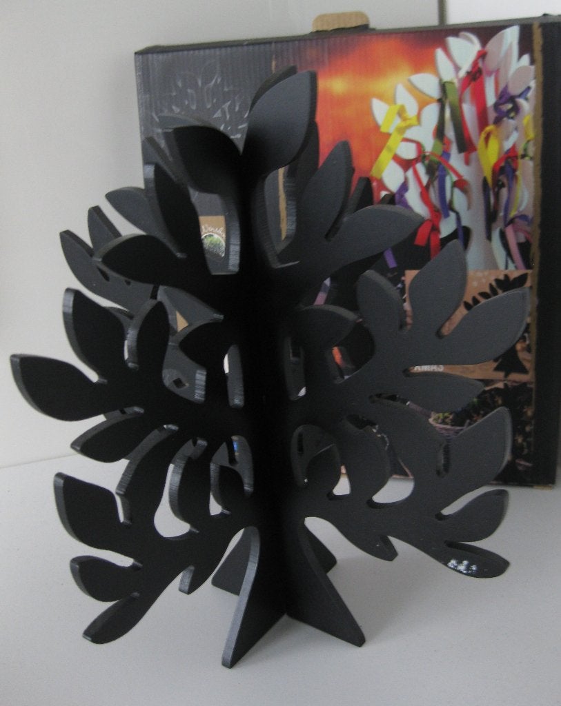 Kerst: Wensboom zwart hout demontabel 30 x 30 x 30 cm, Ophalen of Verzenden