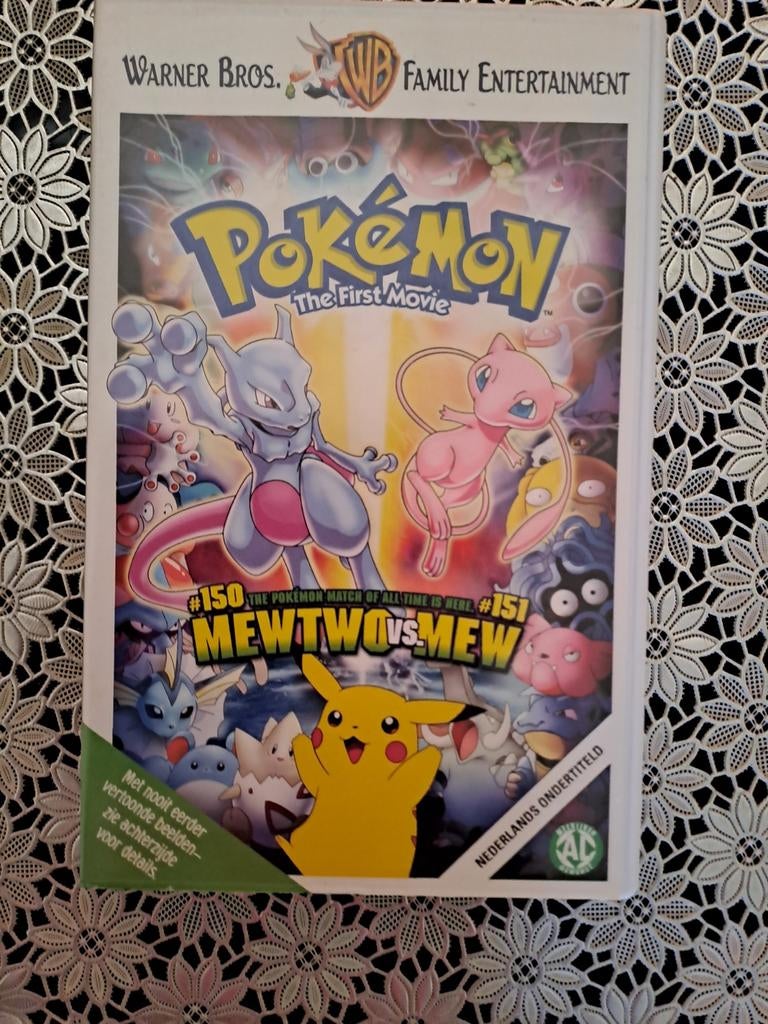 Pokemon The First Movie VHS, Alle leeftijden, Ophalen of Verzenden, Zo goed als nieuw
