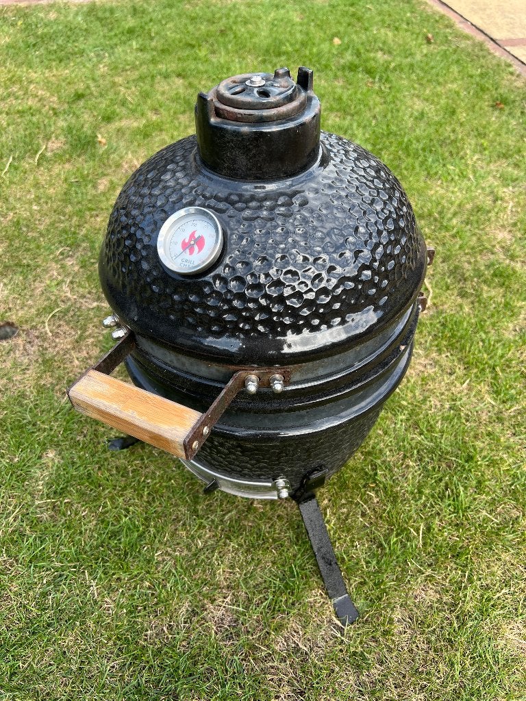 Grill Chef Mini Kamado – keramische houtskoolbarbecue, Ophalen, Gebruikt, Grill Chef, Met accessoires