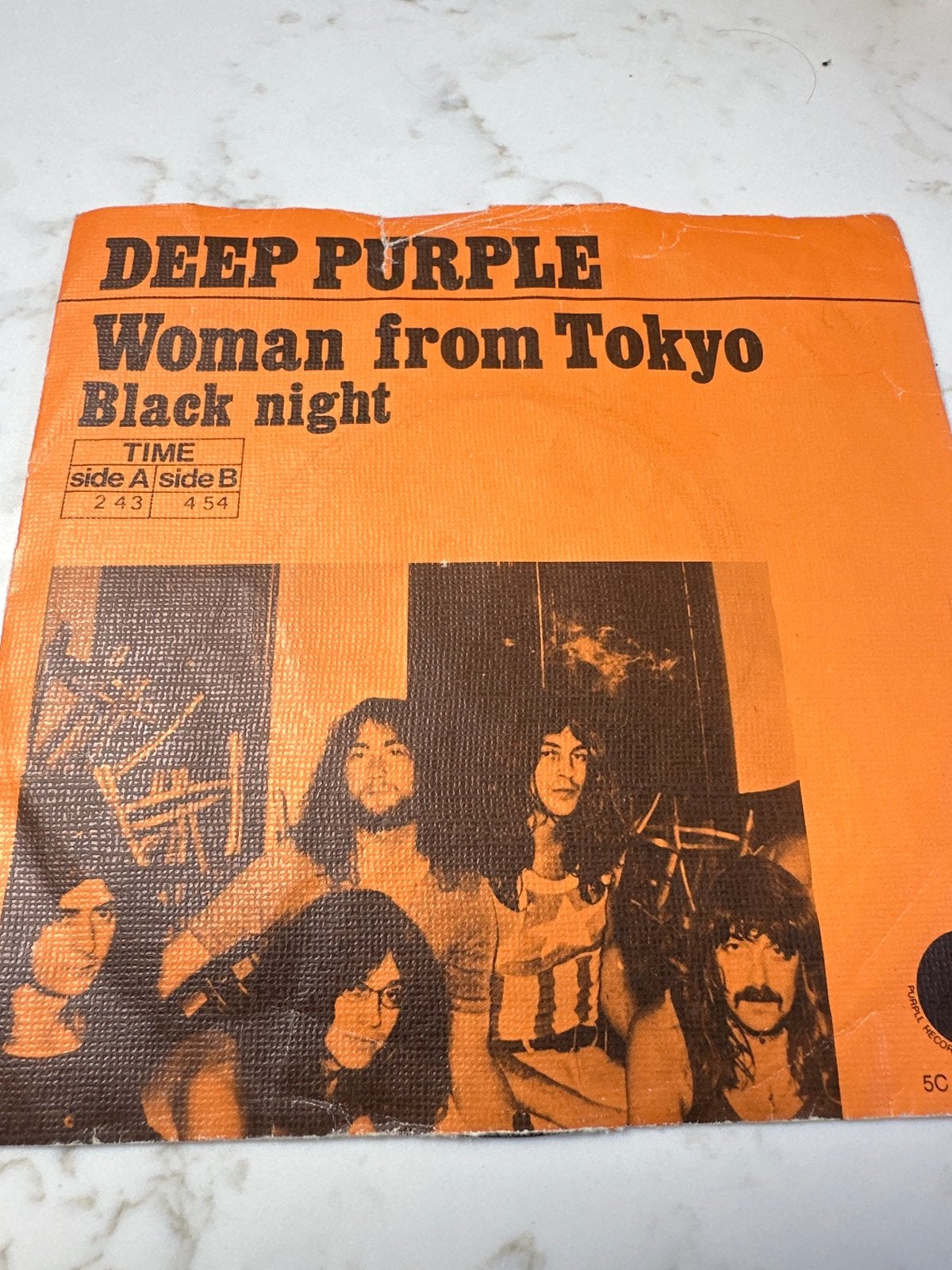 Deep Purple - Woman from Tokyo / Black Night (Vinyl Single), Gebruikt, 7 inch, Ophalen of Verzenden, EP