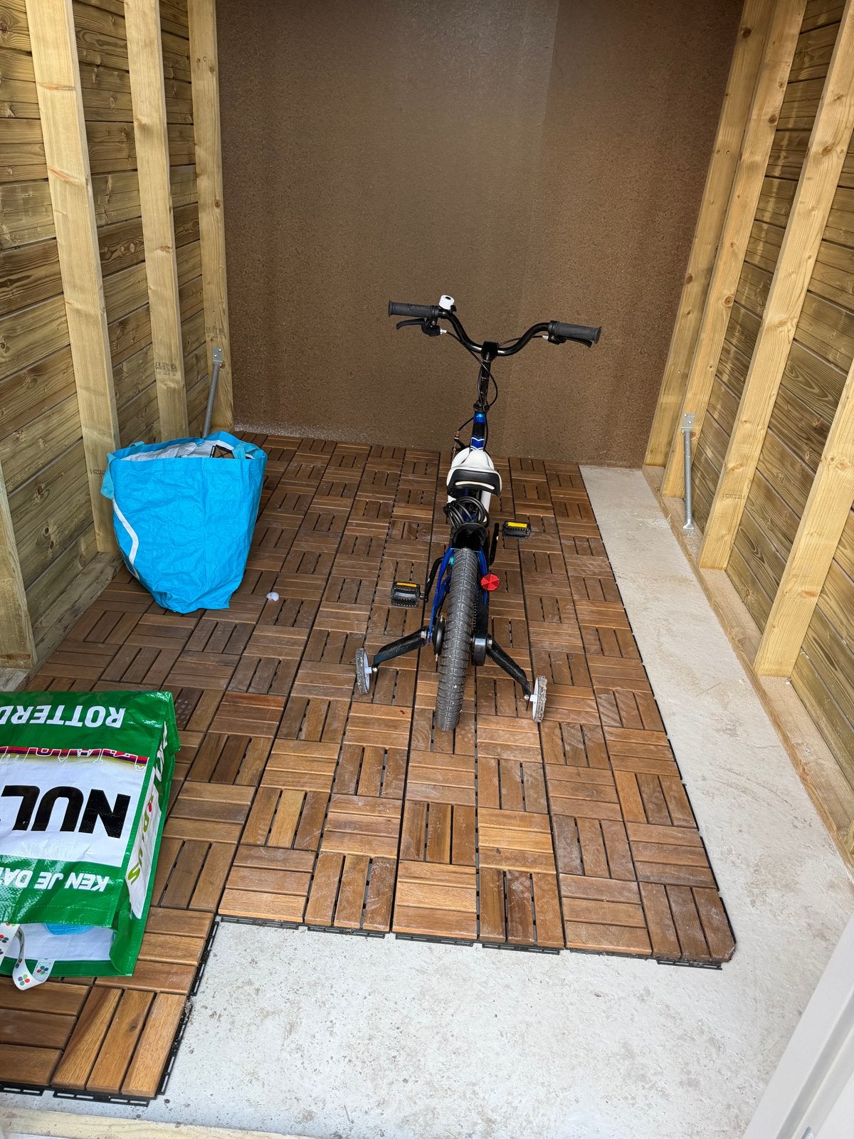 IKEA RUNNEN Vlondertegels - Hout, 0.81 m², Tuin en Terras, Ophalen, Gebruikt, Hout