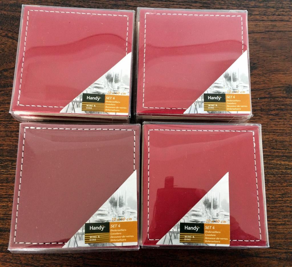 Onderzetters L Dake ROOD Leuk voor de kerst, Ophalen of Verzenden, Nieuw, Glas of Kopje