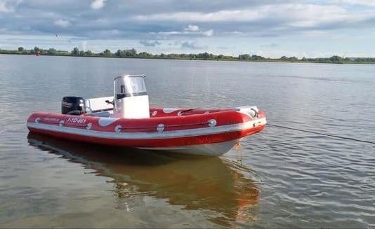 Zeer mooie en complete Rib Bluespirit 90SP, Watersport en Boten, Ophalen, 70 tot 120 pk, Zo goed als nieuw, 3 tot 6 meter