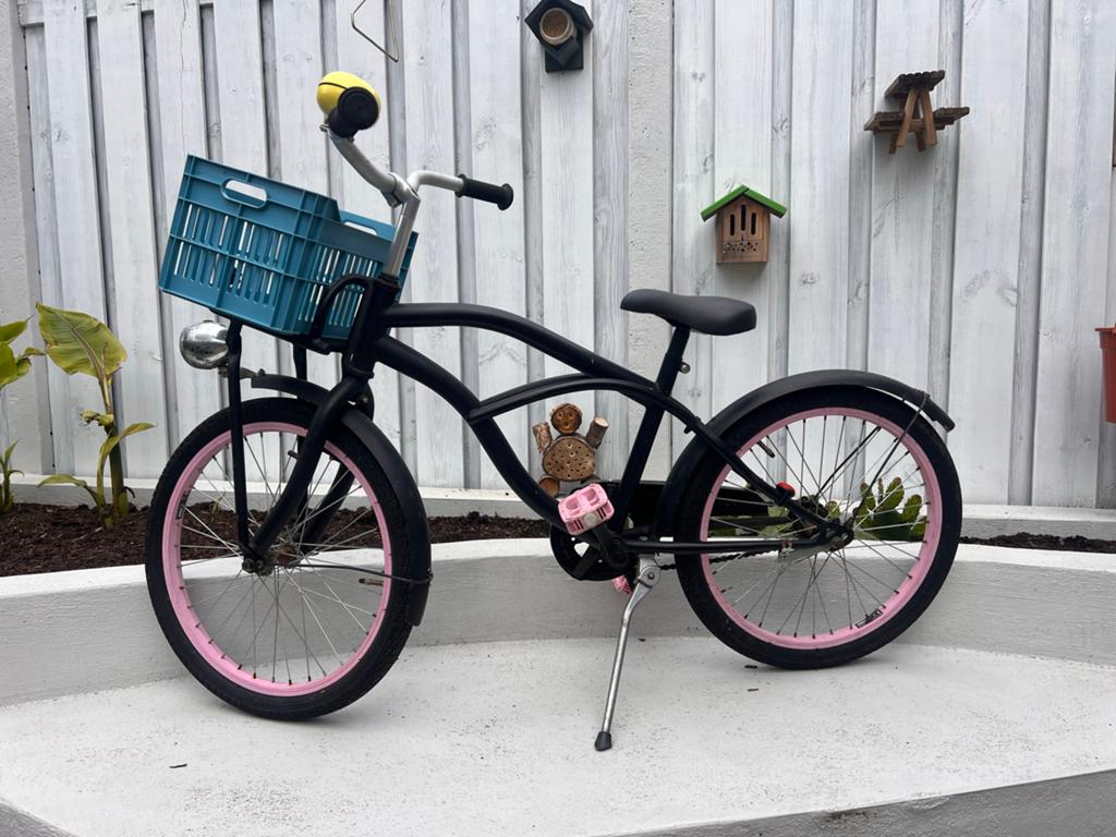 Stoere gebruikte meisjesfiets 20 inch, Fietsen en Brommers, Fietsen | Meisjes, Ophalen, Gebruikt, Terugtraprem, 20 inch